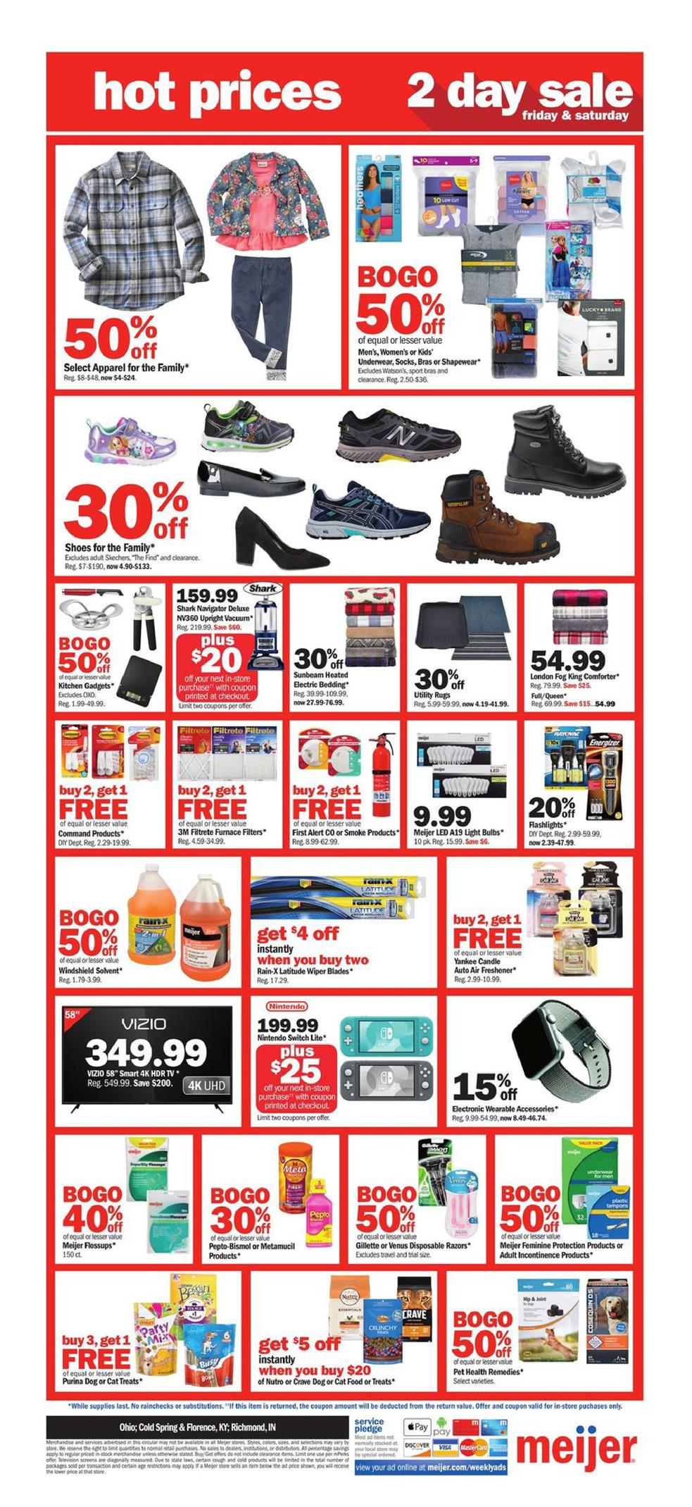 Meijer Ad 2-Day Sale Jan 10 - 11, 2020 - WeeklyAds2