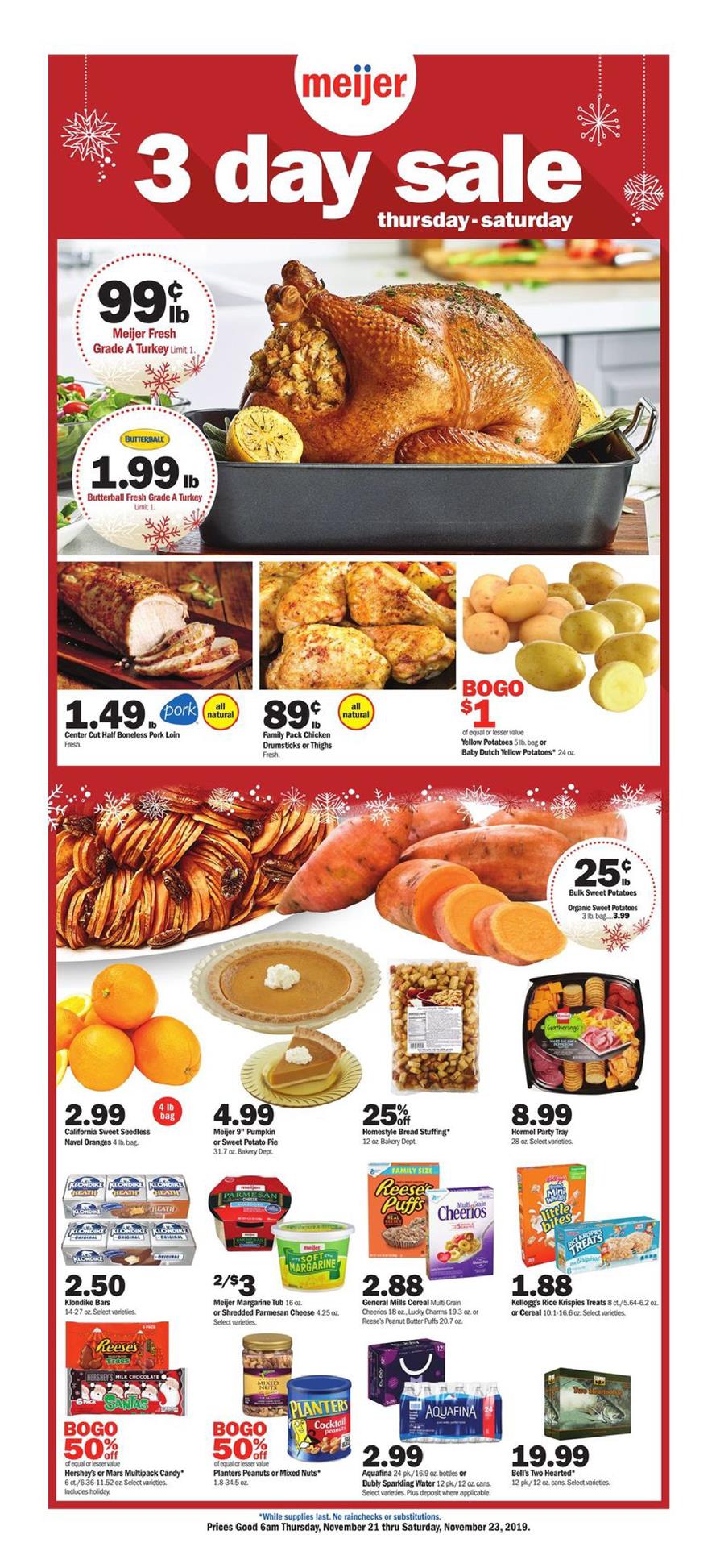 Meijer 3Day Sale Ad Nov 21 23, 2019 WeeklyAds2