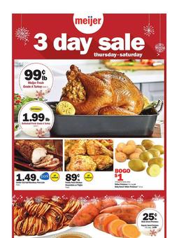 Meijer 3-Day Sale Ad Nov 21–23, 2019