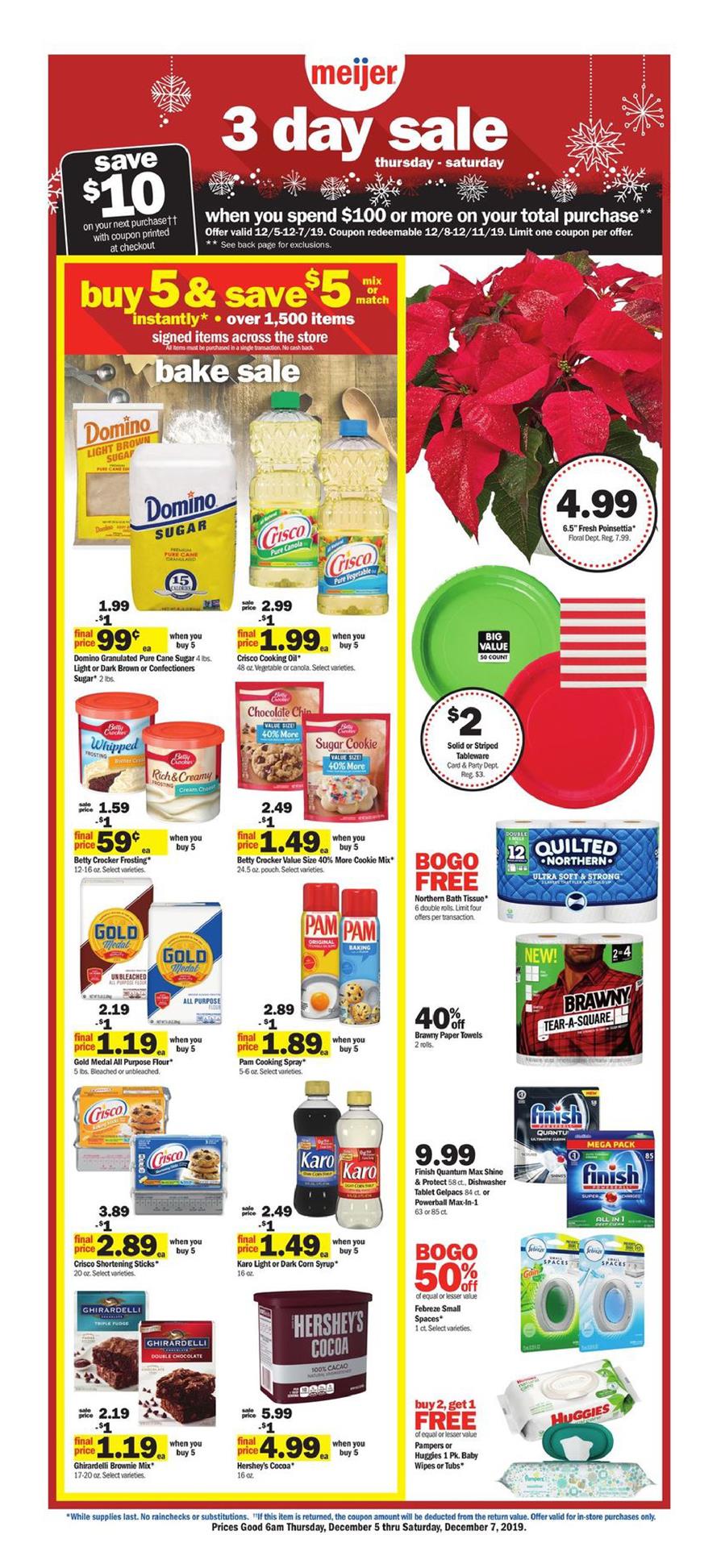 Meijer 3-Day Sale Ad Dec 5 - 7, 2019 - WeeklyAds2