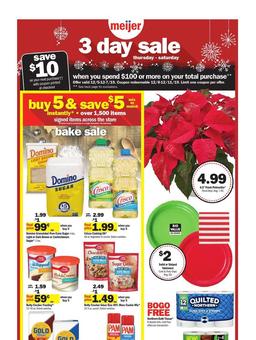 Meijer 3-Day Sale Ad Dec 5 - 7, 2019