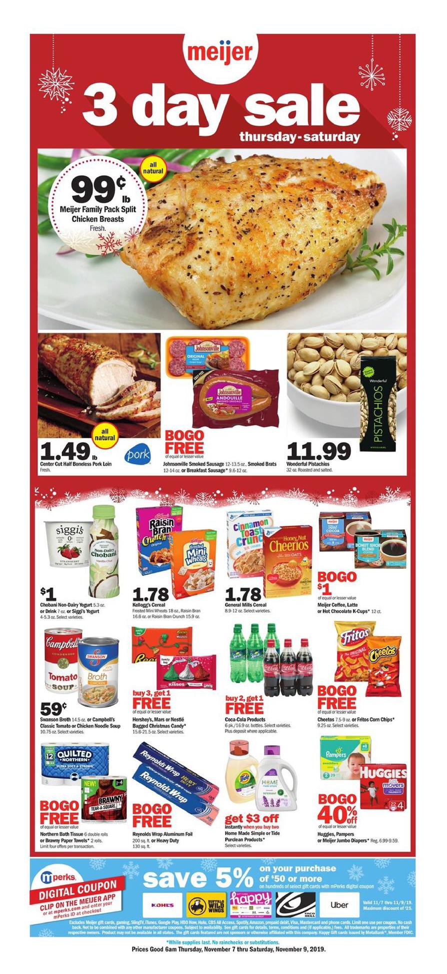 Meijer Ad 3-Day Sale Nov 7 - 9, 2019 - WeeklyAds2