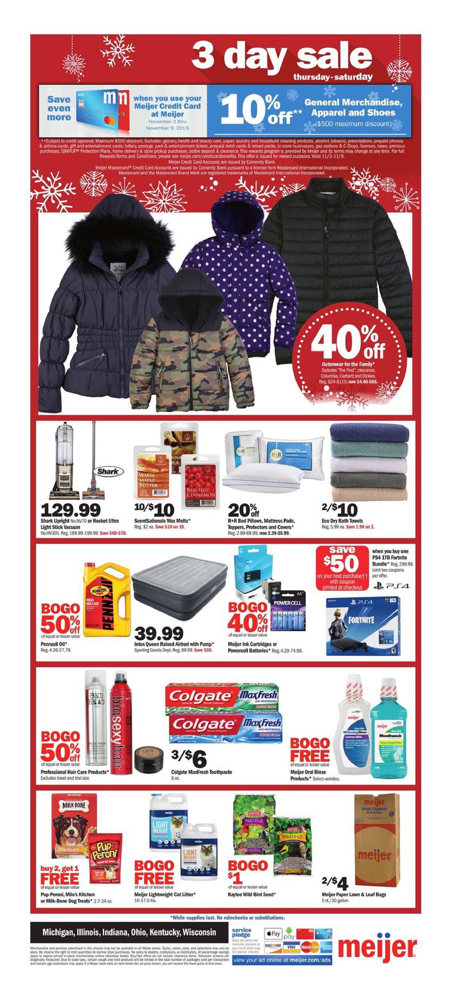 Meijer Ad 3Day Sale Nov 7 9, 2019 WeeklyAds2