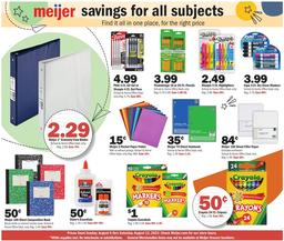Meijer Ad Back to School Aug 6–12, 2023