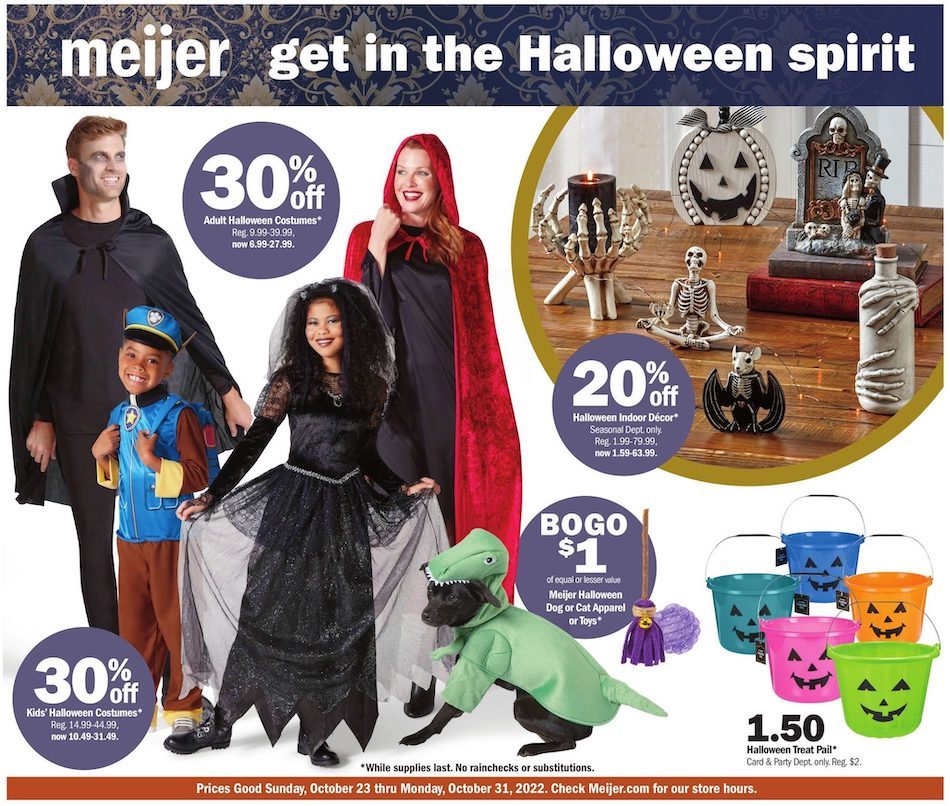 Meijer Ad Halloween Oct 23 - 31, 2022 - WeeklyAds2
