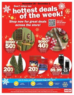 Meijer Ad Holiday Hot Deals Nov 26 - Dec 2, 2023