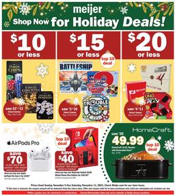 Meijer Ad Holiday Nov 5 - 11, 2023