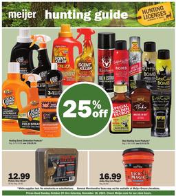 Meijer Ad Hunting Oct 29 - Nov 4, 2023