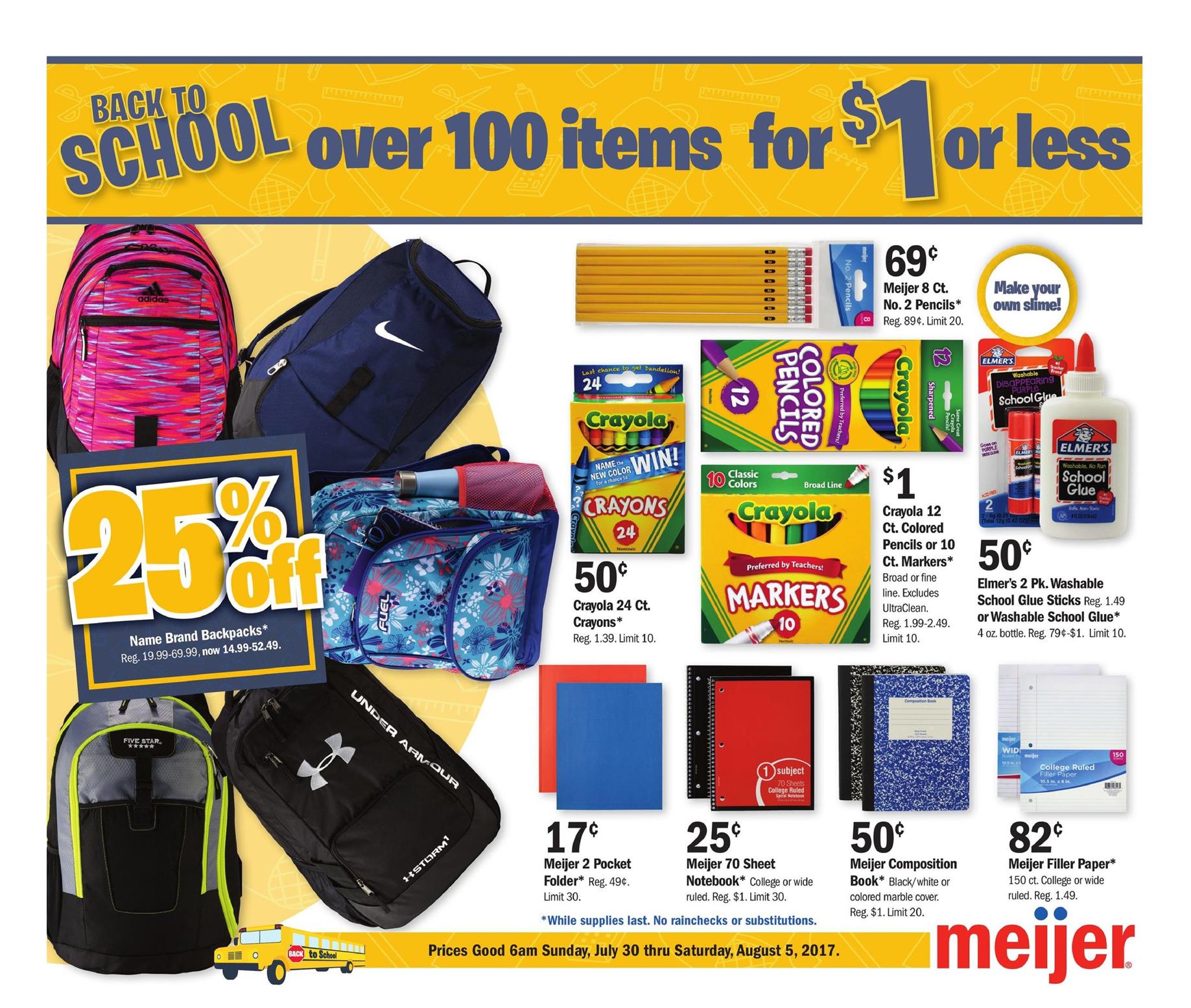 Meijer Back To School Ad July 30 2017 WeeklyAds2