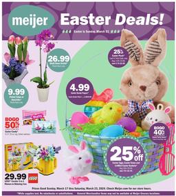 Meijer Easter Ad Mar 17 - 23, 2024