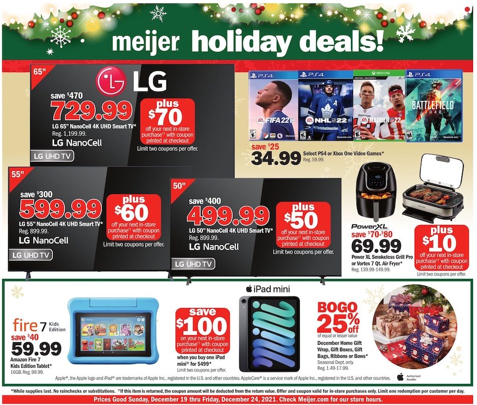 Meijer Holiday Ad Dec 19 25, 2021 WeeklyAds2