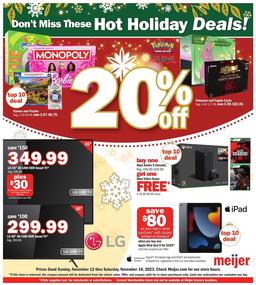 Meijer Holiday Ad Nov 12–18, 2023