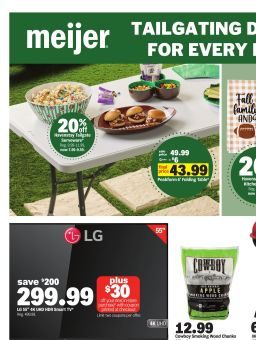 Meijer tailgating daels for every fan September 9 - 15, 2026