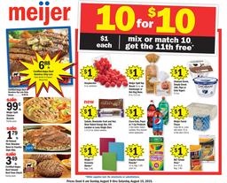 Meijer Weekly Ad Aug 9 - Aug 15 2015