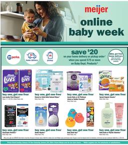 Meijer Weekly Ad Baby Jan 14–20, 2024
