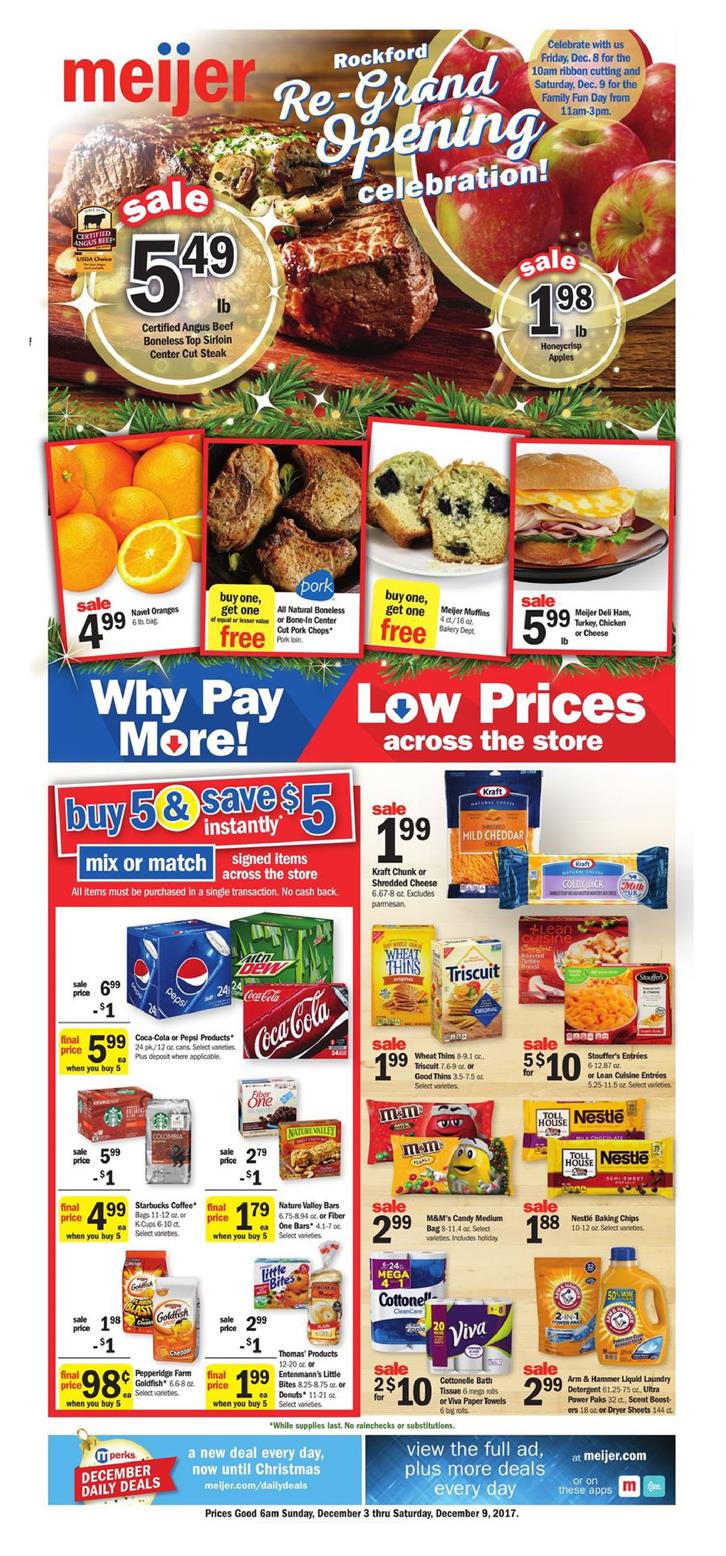 Meijer Weekly Ad December 3 9, 2017 WeeklyAds2