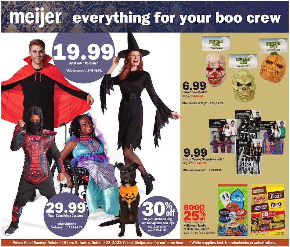 Meijer Weekly Ad Halloween Oct 16 22, 2022 WeeklyAds2