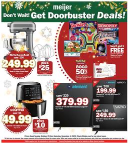 Meijer Weekly Ad Holiday Oct 29 - Nov 4, 2023