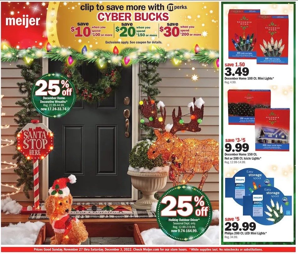 Meijer Weekly Ad Christmas Cyber Monday 2022 WeeklyAds2