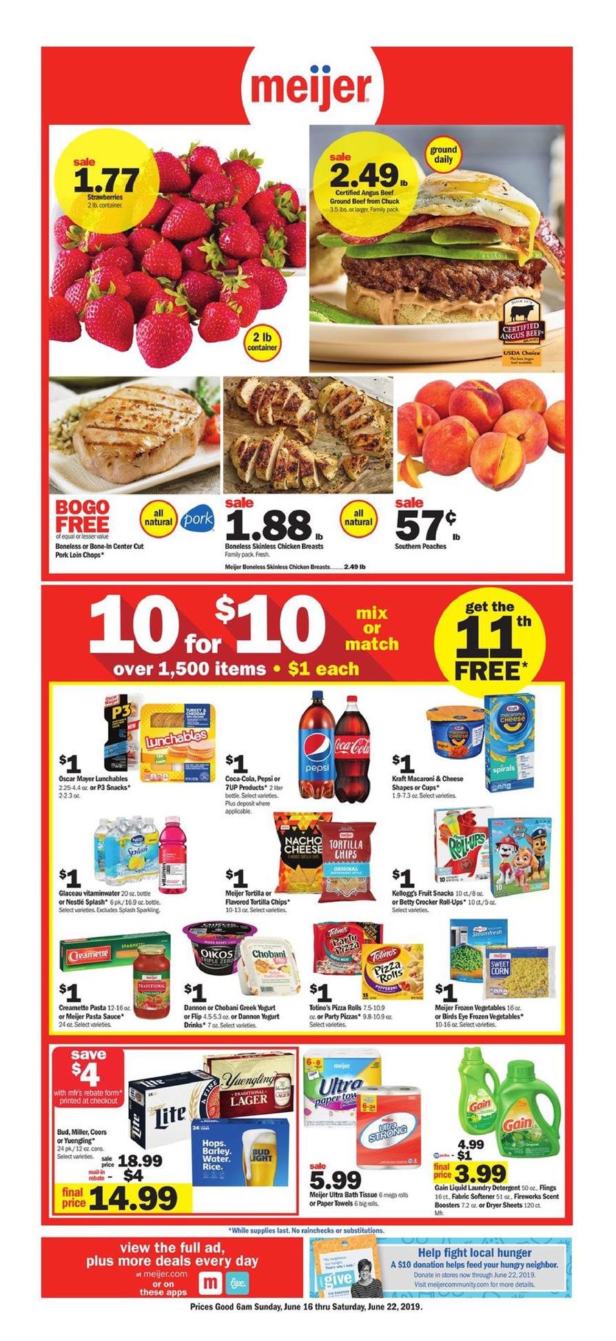 Meijer Weekly Ad Jun 16 22, 2019 WeeklyAds2