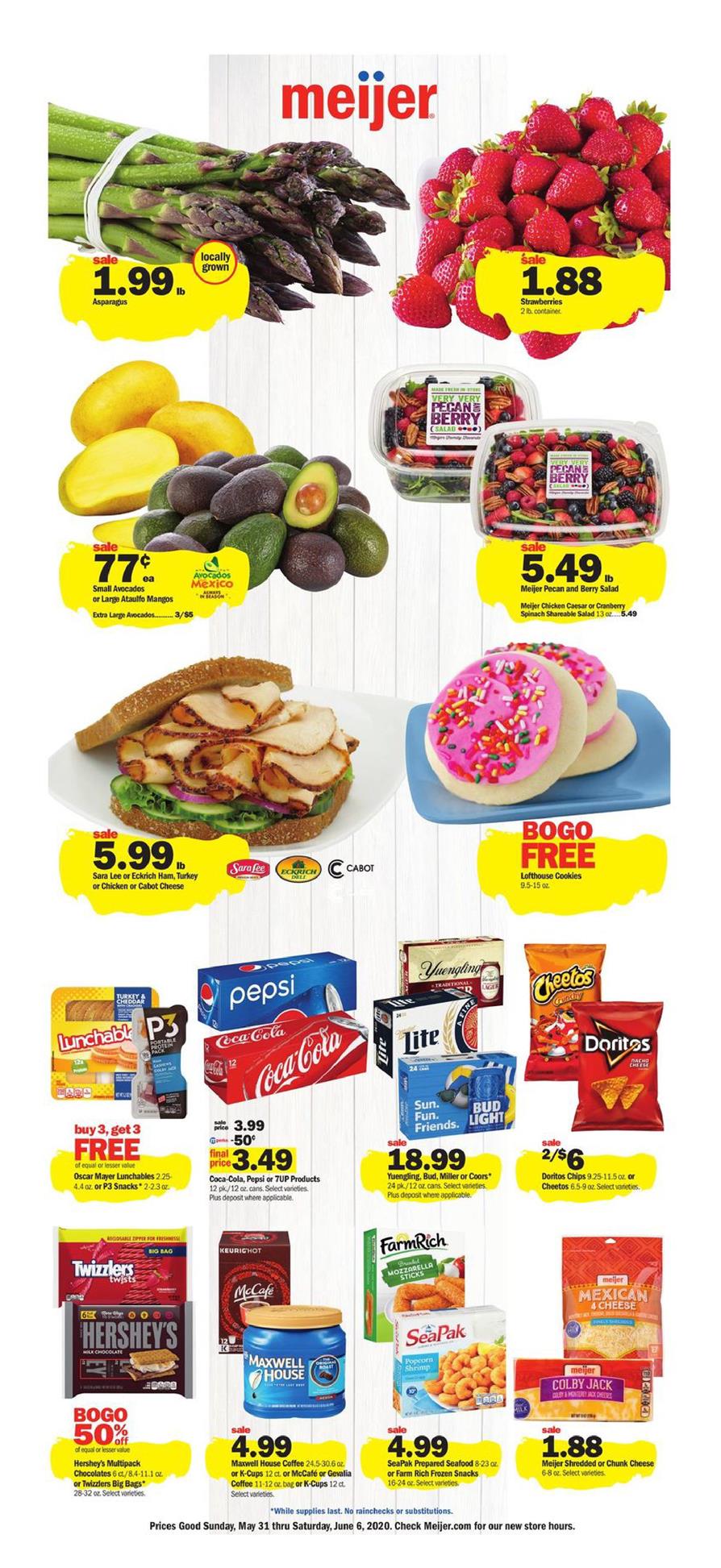 Meijer Weekly Ad May 31 - Jun 6, 2020 page 1