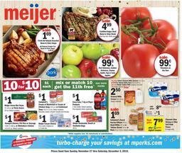 Meijer Weekly Ad Nov 27 - Dec 3 2016