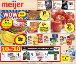 Meijer Weekly Ad Oct 9 - 15 2016