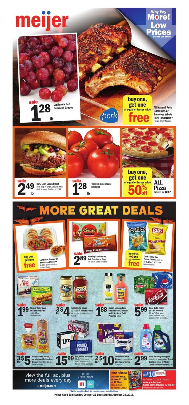 Meijer Weekly Ad October 22 28 2017 WeeklyAds2