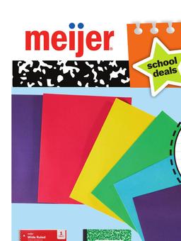 Meijer Weekly Ad school deals under $1 August 26 - September 8, 2026