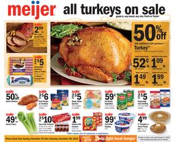 Meijer Weekly Ad Thanksgiving Nov 22 2015