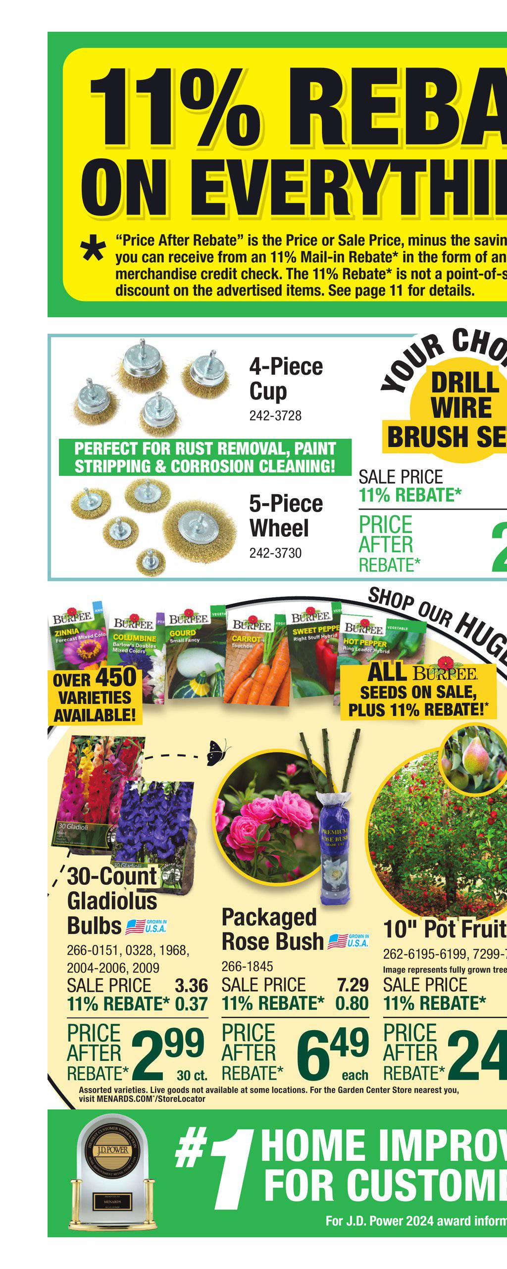 Menards Ad 11 Rebate* Sale March 26 April 6, 2025 WeeklyAds2