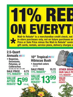 Menards Ad 11% Rebate* Sale May 6 - 17, 2026