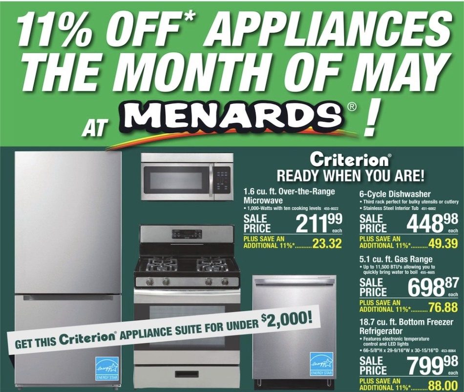 Menards Ad Appliance May 25 Jun 4, 2023 WeeklyAds2