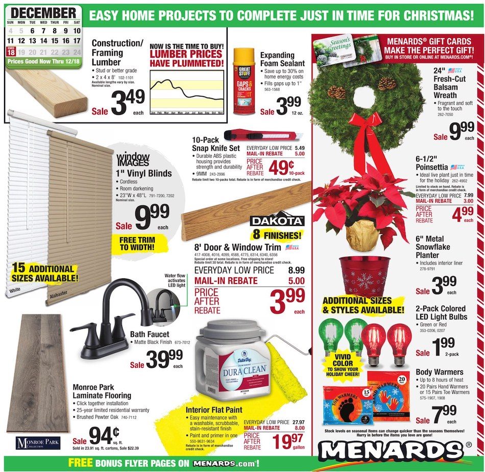 Menards Ad Project Days Dec 6 18, 2022 WeeklyAds2