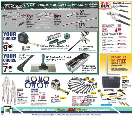 Menards Ad page 29