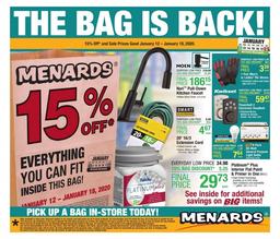 Menards Ad Jan 12–18, 2020