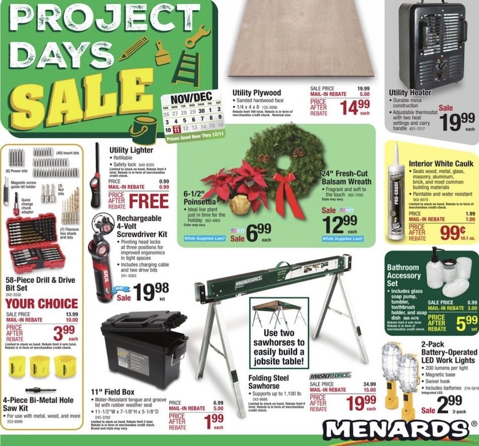 Menards Ad Nov 30 Dec 11, 2023 WeeklyAds2