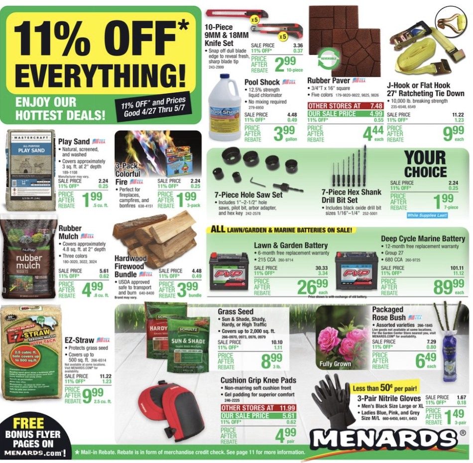 Menards Weekly Ad Apr 27 - May 7, 2023 - WeeklyAds2