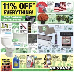 Menards Weekly Ad Aug 24 - Sep 4, 2023