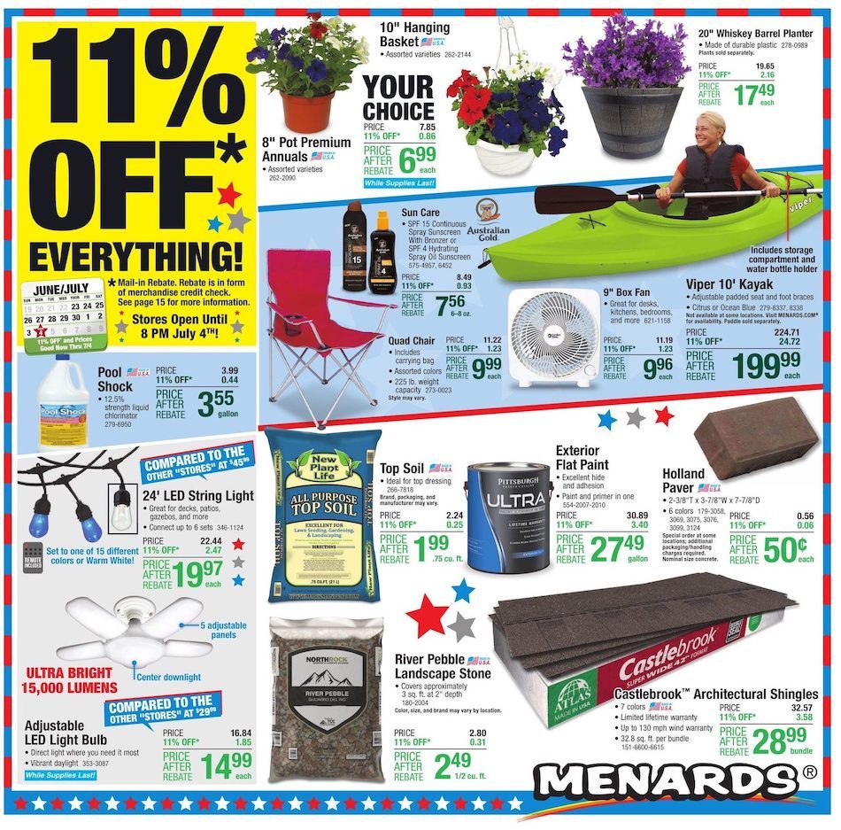 Menards Ad
