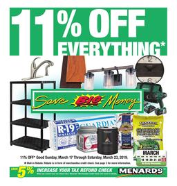 Menards Ad Mar 17–23, 2019
