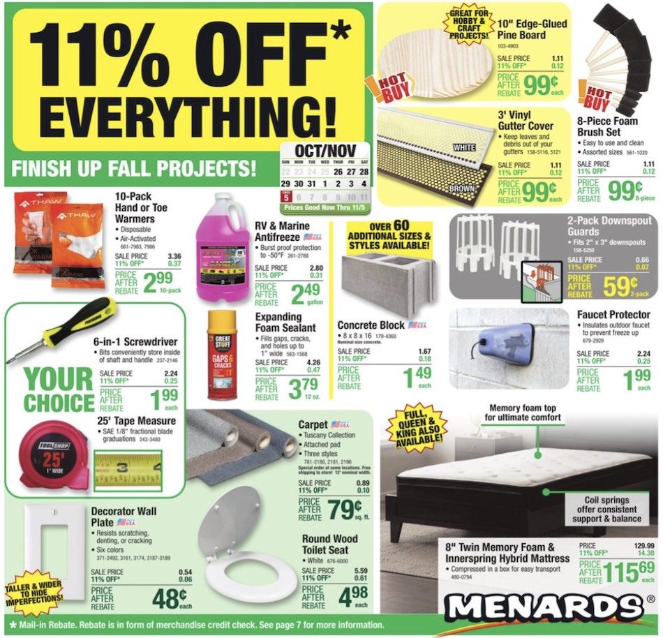 Menards Weekly Ad Oct 26 Nov 5, 2023 WeeklyAds2