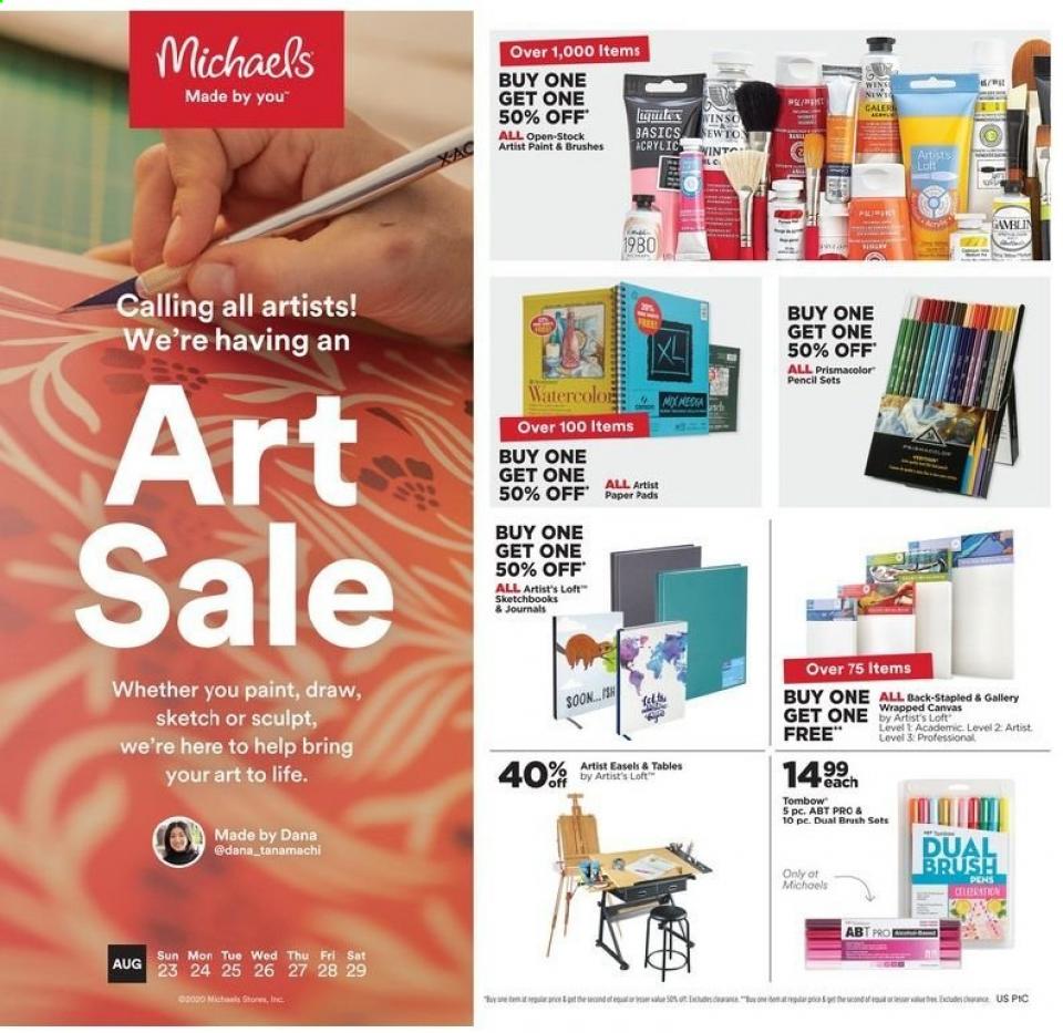 Michaels Weekly Ad Aug 23 - 29, 2020 | WeeklyAds2