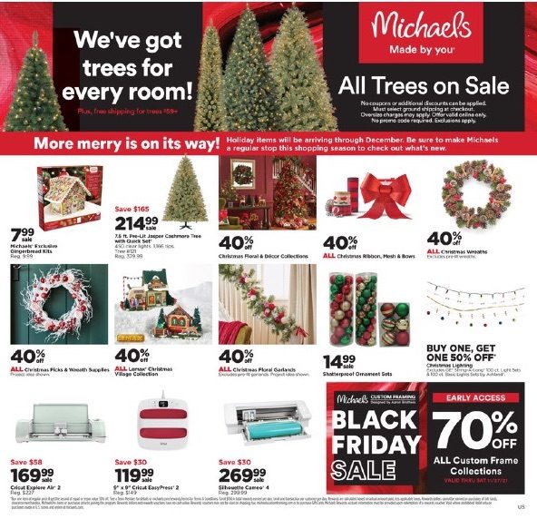 Michaels Weekly Ad Black Friday Nov 21 - 23, 2021 | WeeklyAds2