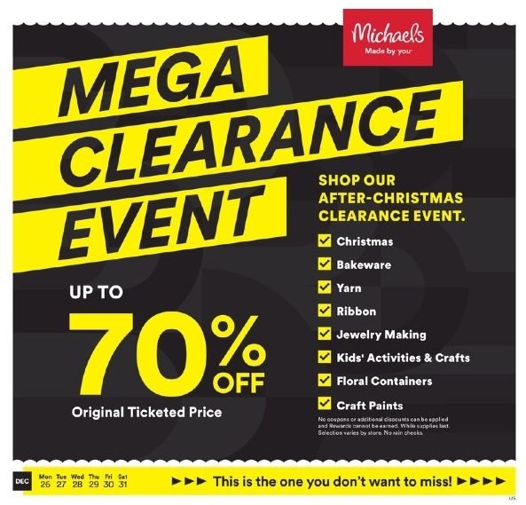 Michaels Weekly Ad Clearance Dec 25 31, 2022 WeeklyAds2