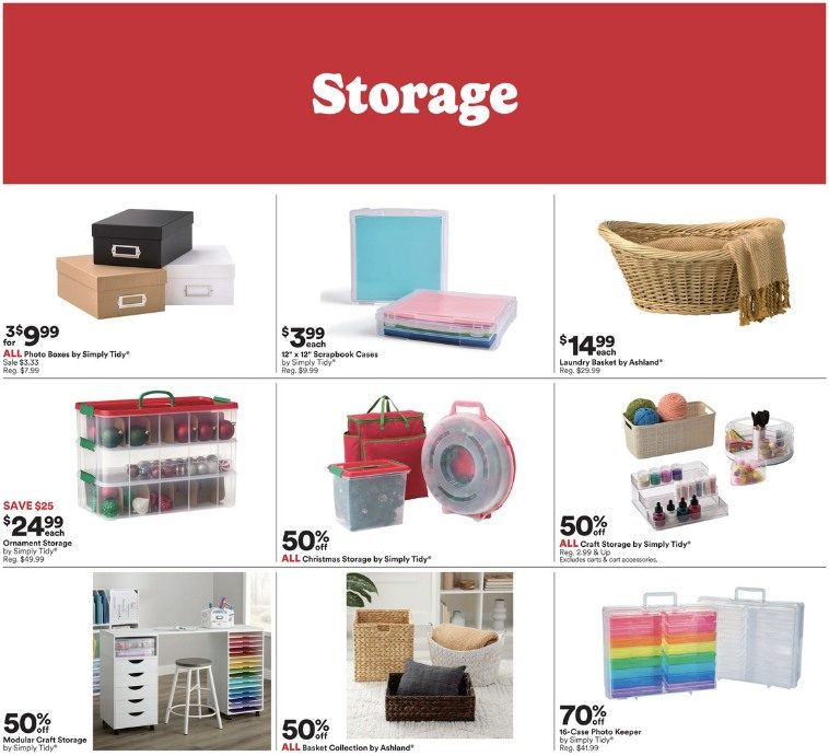 Craft Storage by Simply Tidy®, Michaels deals this week, Michaels weekly  ad