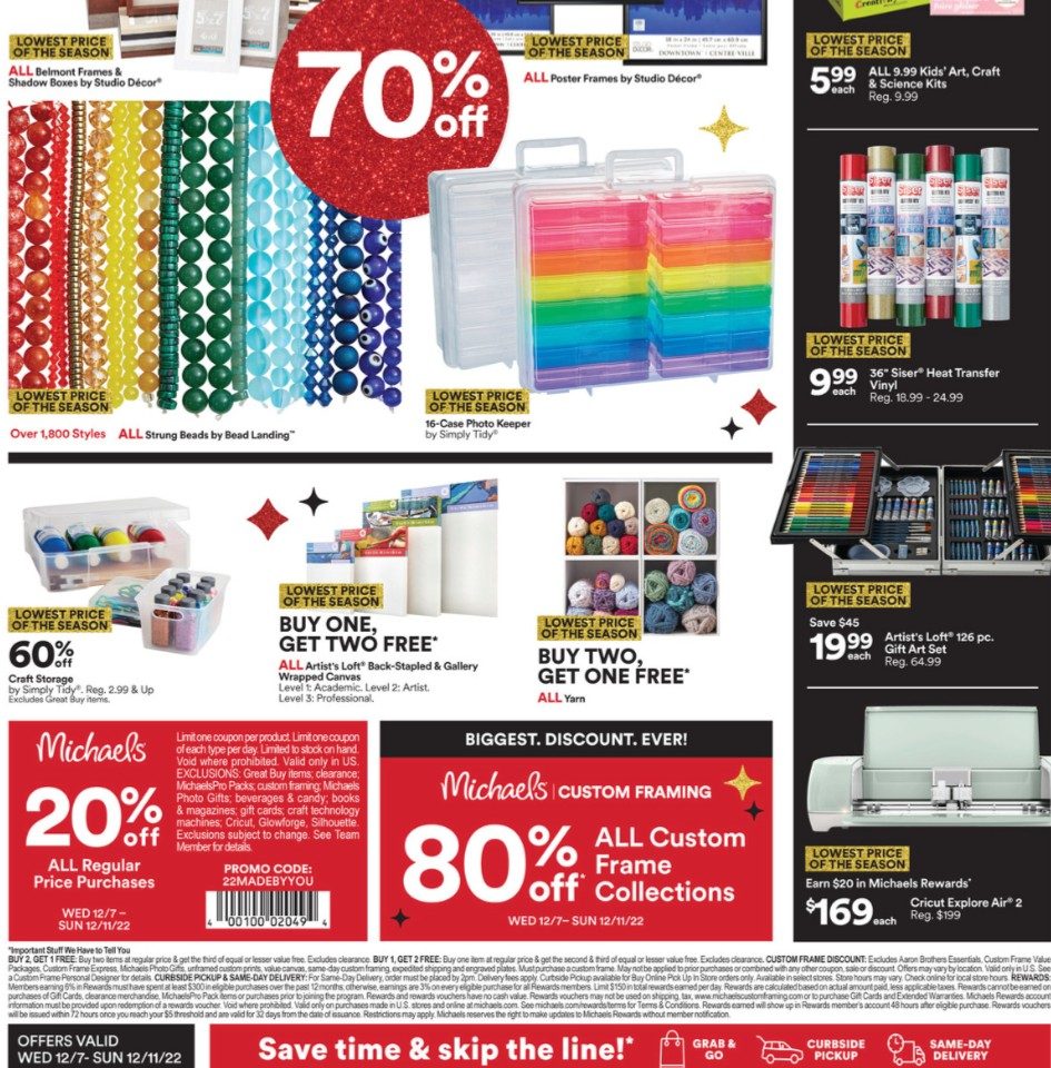 Michaels Weekly Ad Dec 7 11, 2022 WeeklyAds2