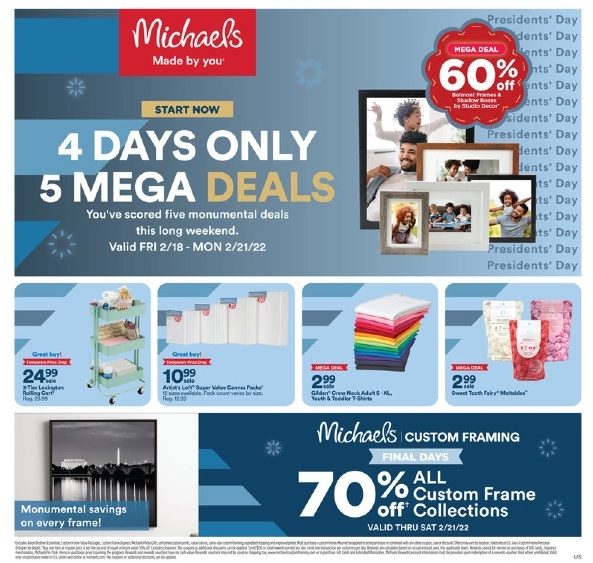 Michaels Weekly Ad Feb 20 26, 2022 WeeklyAds2