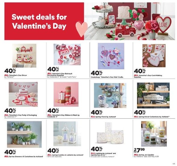 Michaels Weekly Ad Valentine's Day Jan 29 - Feb 4, 2023 | WeeklyAds2