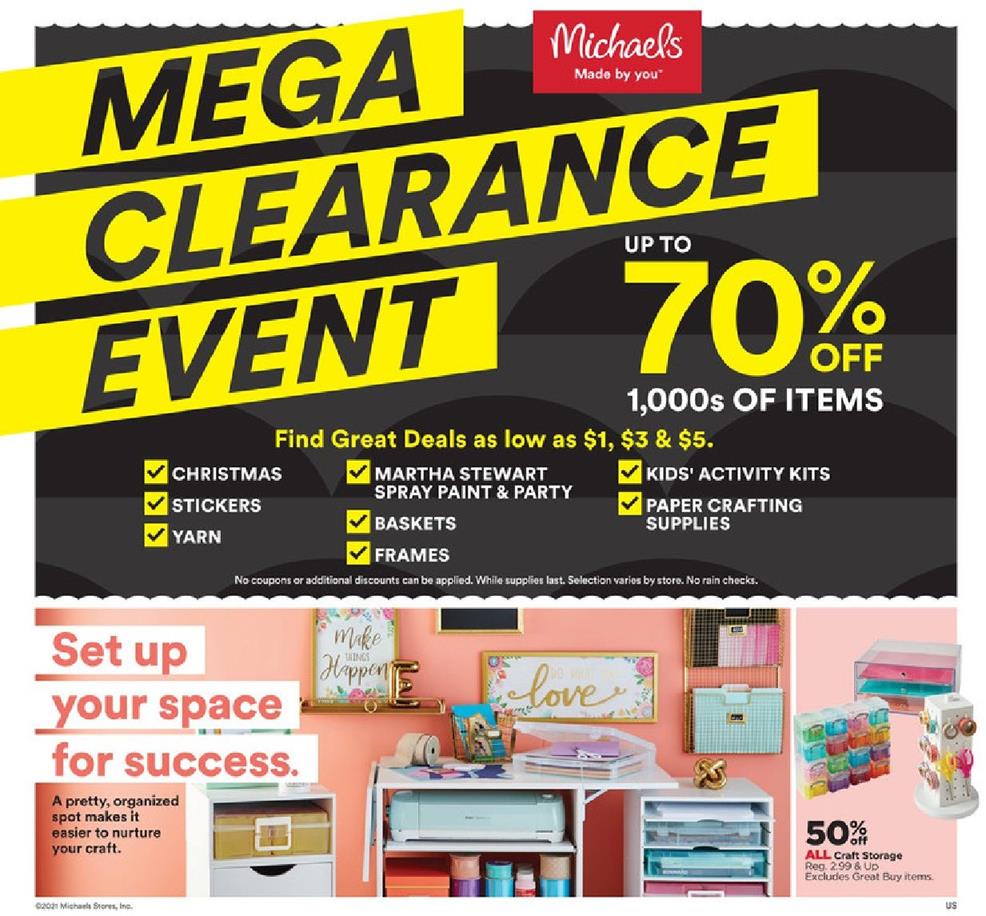 Michaels Weekly Ad Jan 3 - 9, 2021 - WeeklyAds2